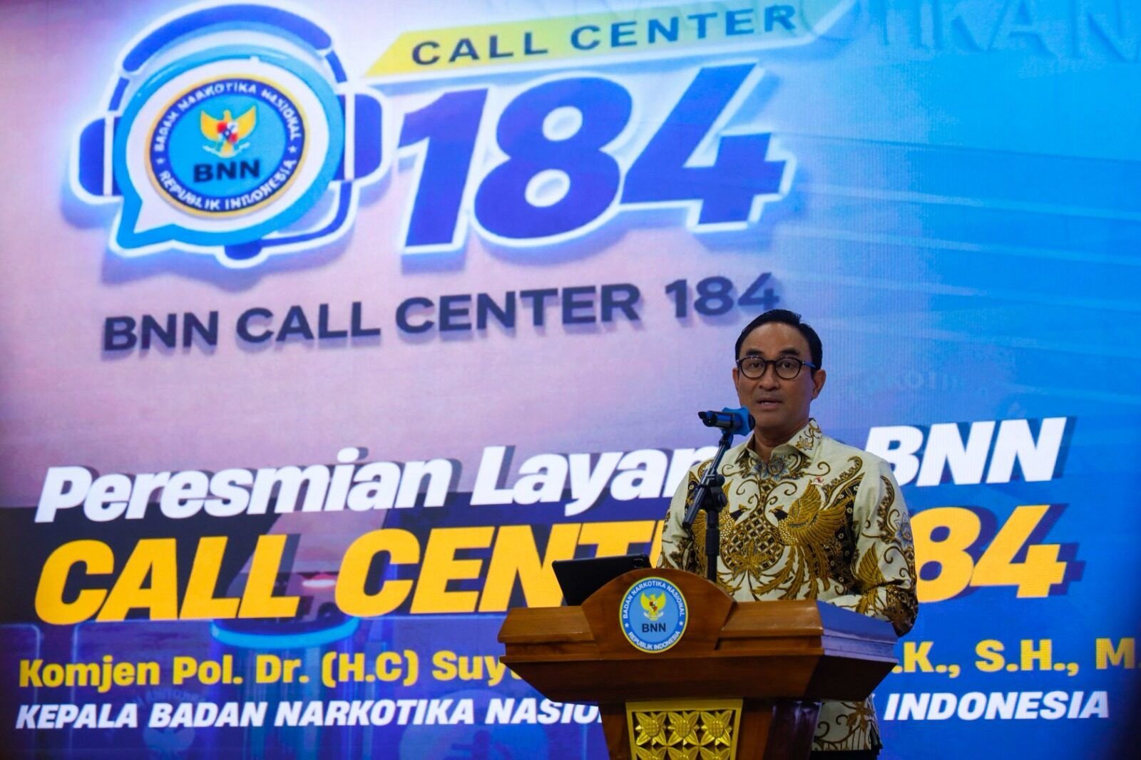 RESMI DILUNCURKAN, LAYANAN BNN CALL CENTER 184 SIAP TERIMA LAPORAN DAN PENGADUAN